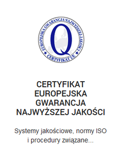 certyfikat europejska gwarancja najwyzszej jakosci