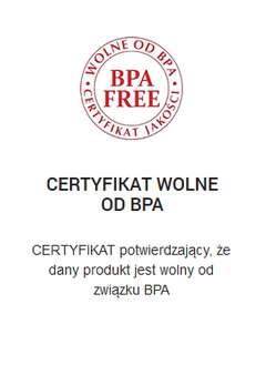 certyfikat wolne od bpa