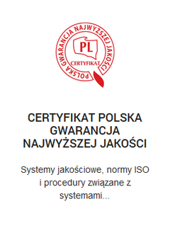 certyfikat polska gwarancja najwyzszej jakosci